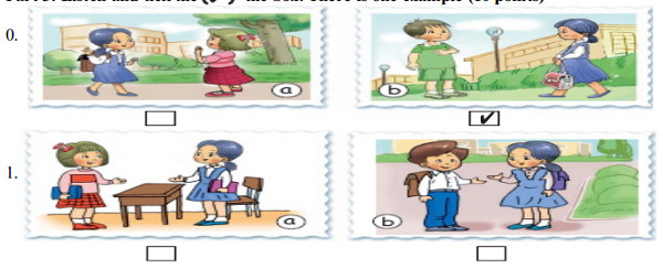 Đề thi học kì 1 lớp 3 tiếng Anh