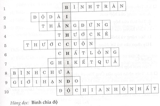 Giải bài tập SBT Vật lý lớp 6 bài 4: Đo thể tích vật rắn không thấm nước