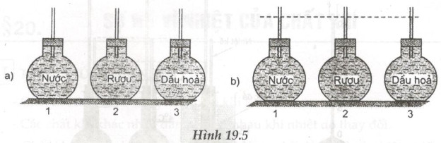 Giải bài tập SBT Vật lý lớp 6 bài 19: Sự nở vì nhiệt của chất lỏng