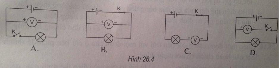 Giải bài tập SBT Vật lý lớp 7 bài 26: Hiệu điện thế giữa hai đầu dụng cụ điện