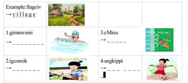 Đề kiểm tra học kì 1 môn tiếng Anh lớp 4 