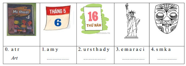 Đề kiểm tra học kì 1 lớp 4 môn tiếng Anh 