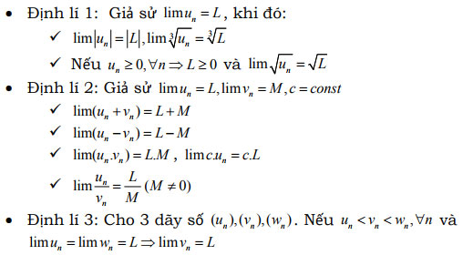 Chi tiết Chuyên đề giới hạn của dãy số lớp 11