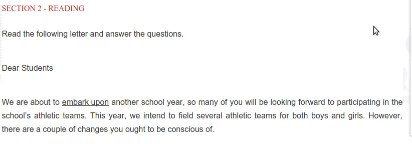 Đề thi vòng 1 English Champion 2018