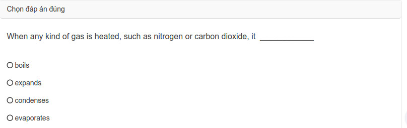 Đề thi vòng 1 English Champion 2018