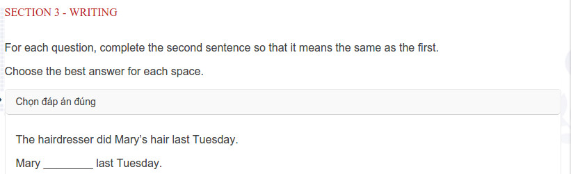 Đề thi vòng 1 English Champion 2018