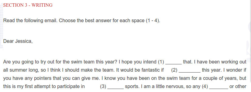 Đề thi vòng 1 English Champion 2018