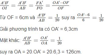 Giải bài tập SBT Vật lý lớp 9 bài 51: Bài tập quang hình học