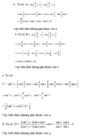 Giải bài tập lớp 10 Ôn tập chương 6