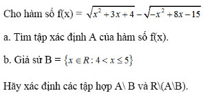 Giải bài tập Đại số lớp 10 Ôn tập cuối năm