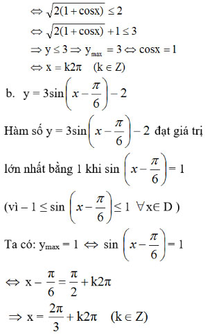 Hàm số lượng giác và phương trình lượng giác
