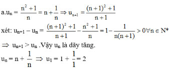 Giải bài tập Toán 11 Giải tích: Ôn tập chương 3