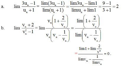 Giải bài tập Toán 11 Giới hạn của dãy số