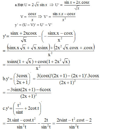 Giải bài tập Toán 11 ôn tập chương 5