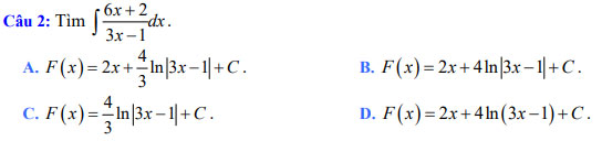 Chi tiết Đề thi thử THPT quốc gia môn Toán