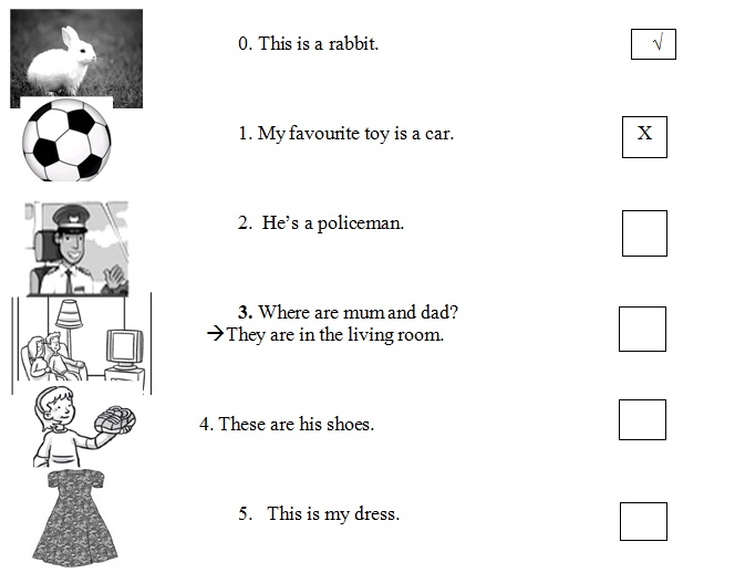 Đề thi học kì môn tiếng Anh lớp 3