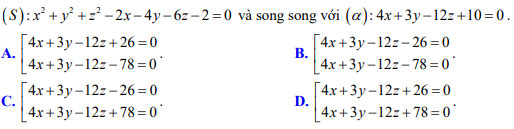 Đề thi thử THPT quốc gia môn Toán