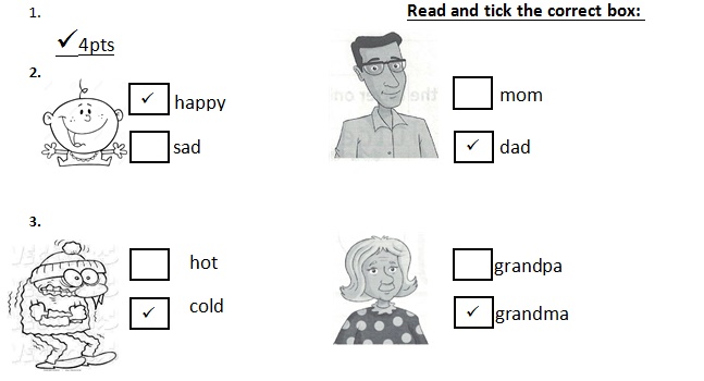 Đề thi học kì 2 môn tiếng Anh lớp 1