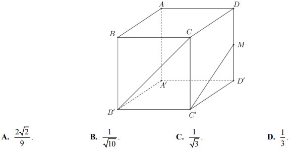 Đề kiểm tra khảo sát năng lực môn Toán 12