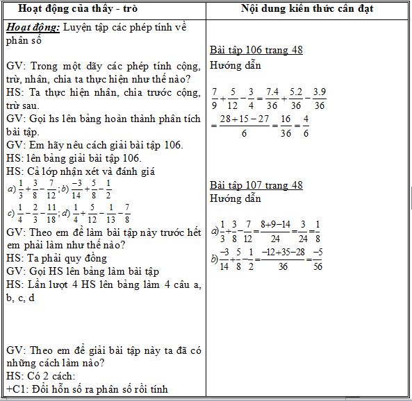 giáo án môn toán 6