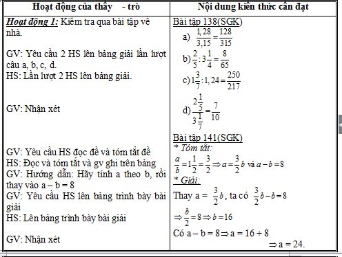 giáo án môn toán 6