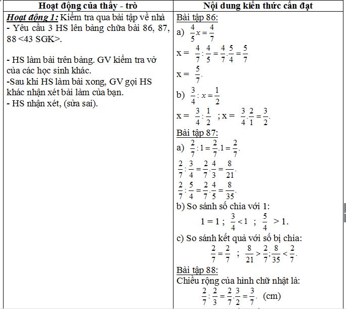 giáo án môn toán 6