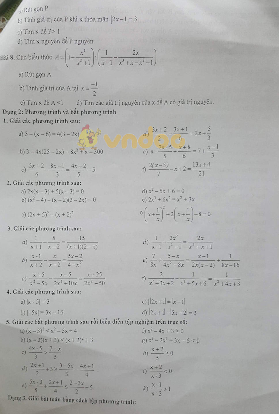 Đề cương ôn tập học kì 2 lớp 8 môn Toán trường THCS Ngô Sĩ Liên năm học 2017 - 2018