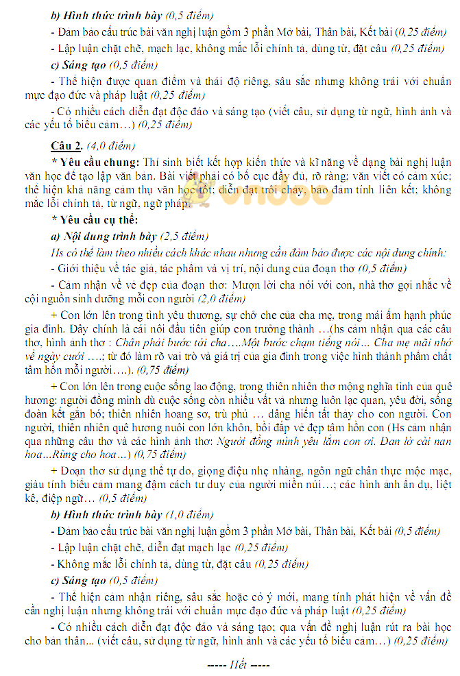 Đề kiểm tra chất lượng học kì 2 lớp 9 môn Ngữ văn Sở GD&ĐT Thái Bình năm học 2017 - 2018
