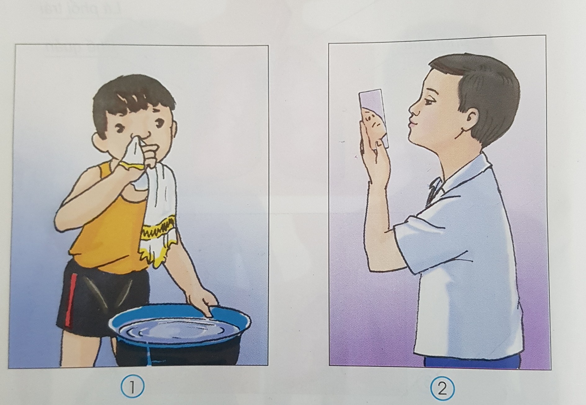 Giải bài tập SGK môn Tự nhiên xã hội 3 bài 2: Nên thở như thế nào?