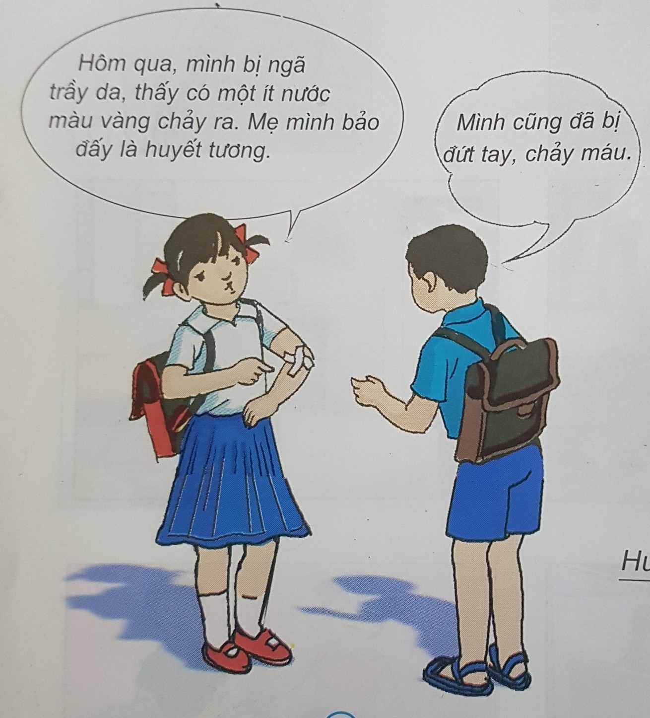 Giải bài tập SGK môn Tự nhiên xã hội 3 bài 6: Máu và cơ quan tuần hoàn