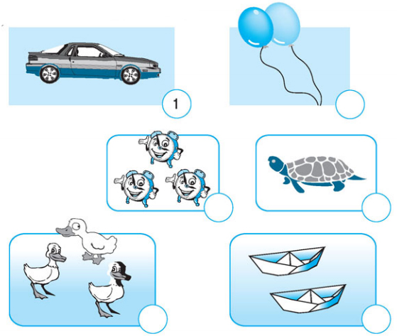 Giải bài tập trang 12, 13 SGK Toán 1