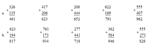 Giải vở bài tập Toán 3 bài 4 đáp án câu 1