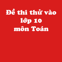 Đề thi thử vào lớp 10 môn Toán trường THCS Lê Thánh Tông, Thanh Hóa năm học 2018 - 2019