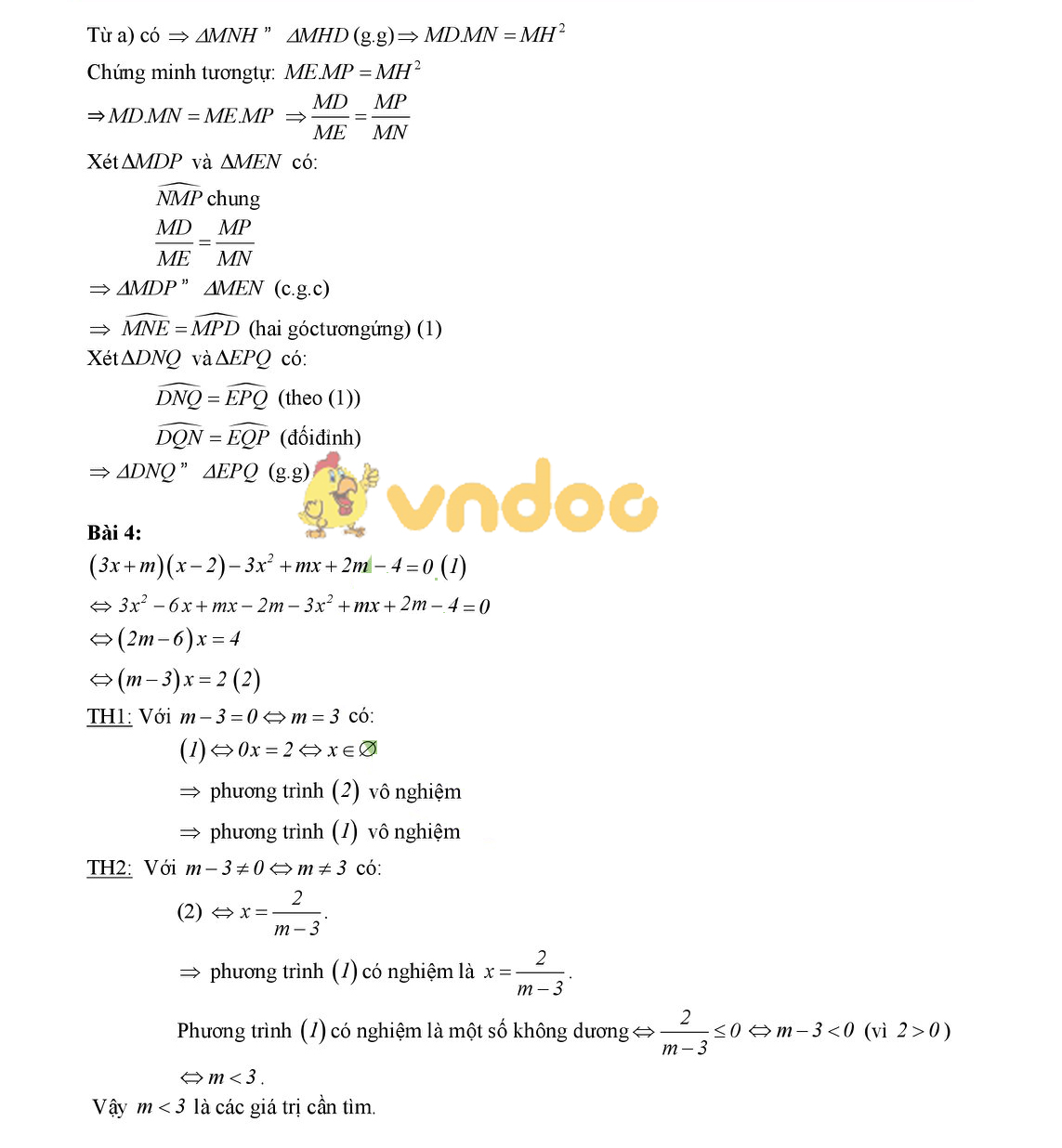Đề kiểm tra học kì 2 lớp 8 môn Toán trường THCS Phan Đình Giót năm học 2017 - 2018