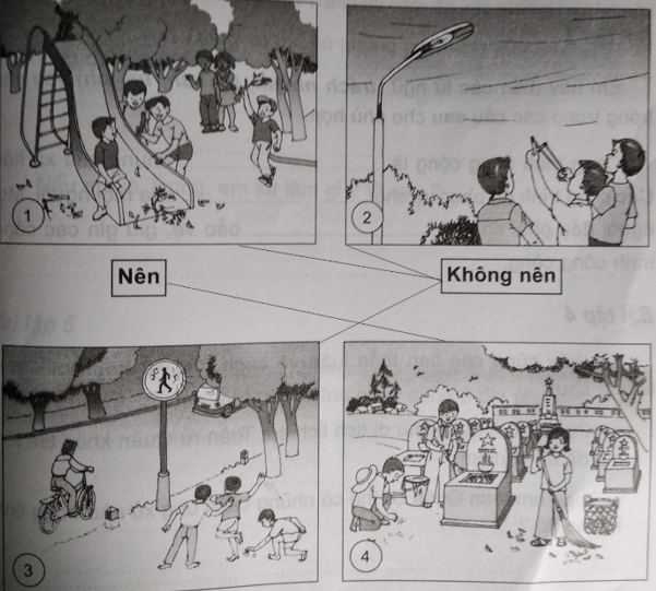 Giải vở bài tập Đạo đức 4 bài 11: Giữ gìn các công trình công cộng
