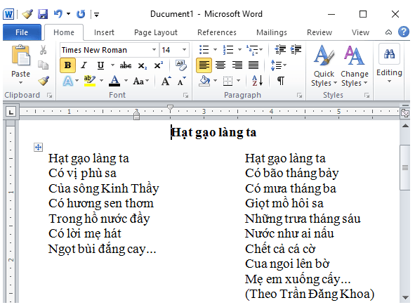Giải bài tập SGK Tin học 6 bài 15: Chỉnh sửa văn bản