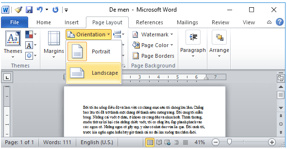 Giải bài tập SGK Tin học 6 bài 18: Trình bày trang văn bản và in