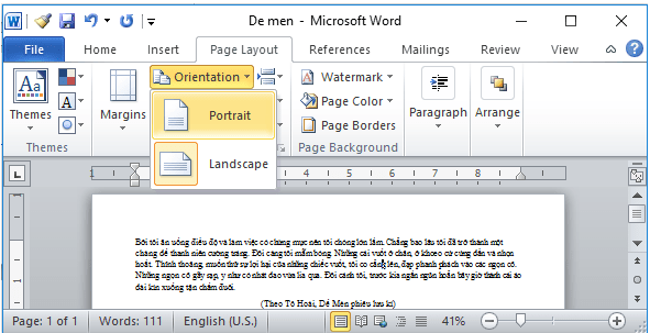 Giải bài tập SGK Tin học 6 bài 18: Trình bày trang văn bản và in