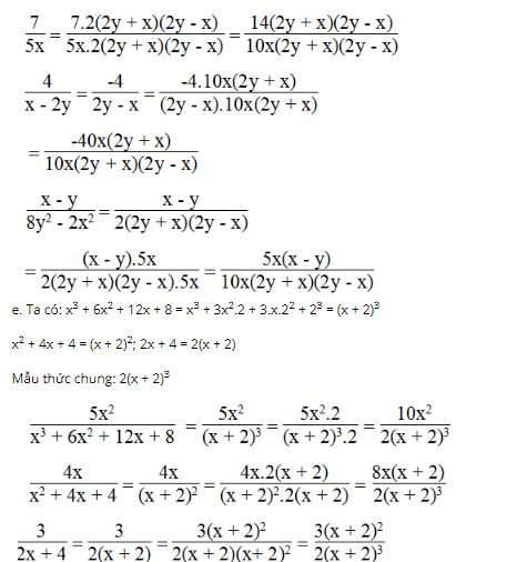 Bài tập toán lớp 8