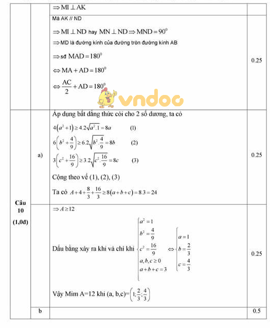 Đề thi tuyển sinh vào lớp 10 THPT môn Toán Sở GD&ĐT Bắc Ninh năm học 2018 - 2019