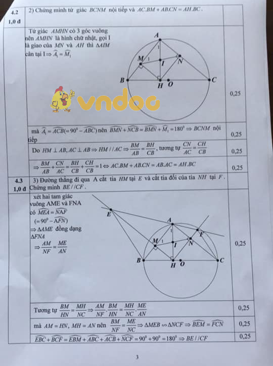 Đề thi tuyển sinh vào lớp 10 THPT môn Toán Sở GD&ĐT Hải Dương năm học 2018 - 2019