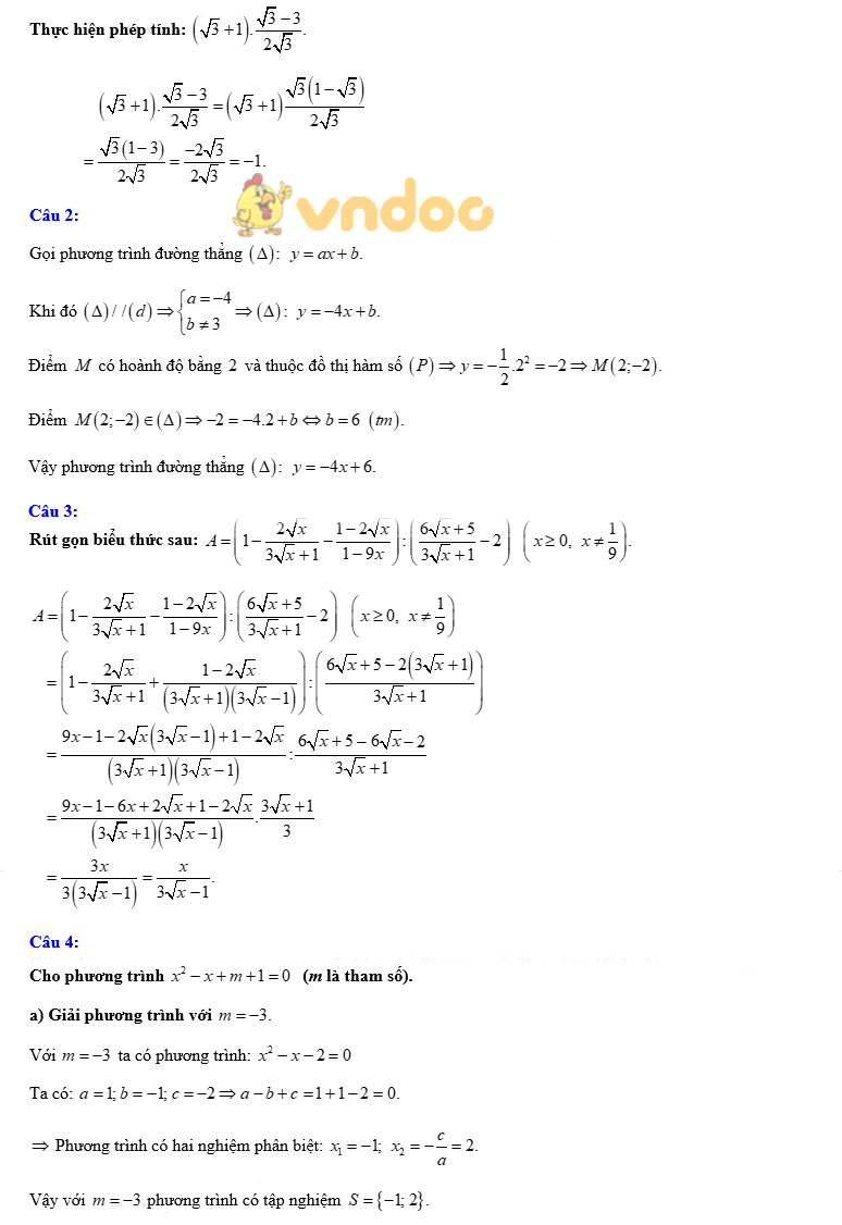 Đề thi tuyển sinh vào lớp 10 môn Toán Sở GD&ĐT Kon Tum năm học 2018 - 2019