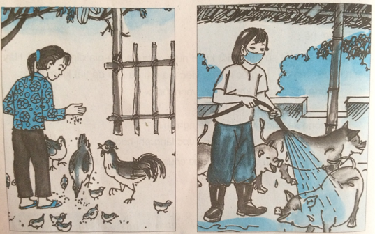 Giải vở bài tập Đạo đức 3 bài 14: Chăm sóc cây trồng, vật nuôi