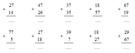 Hướng dẫn Giải vở bài tập Toán 2 bài 27: 47 + 25