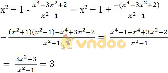 Giải bài tập SGK Toán lớp 8 bài 6: Phép trừ các phân thức đại số