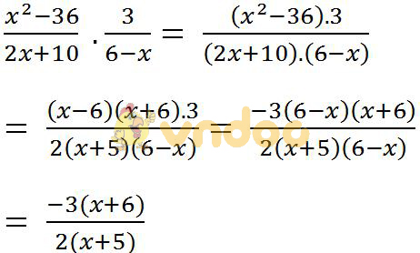 Giải bài tập SGK Toán lớp 8 bài 7: Phép nhân các phân thức đại số