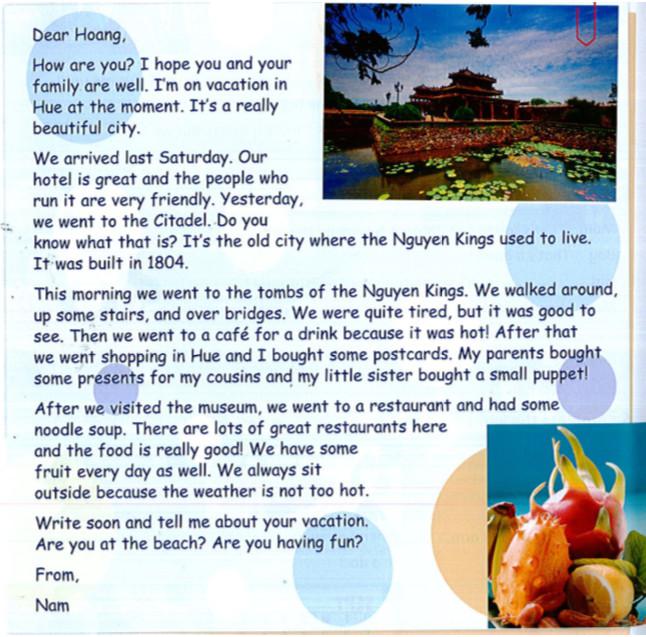 Giải bài tập Family and Friends lớp 5 Extensive reading: Travel ...