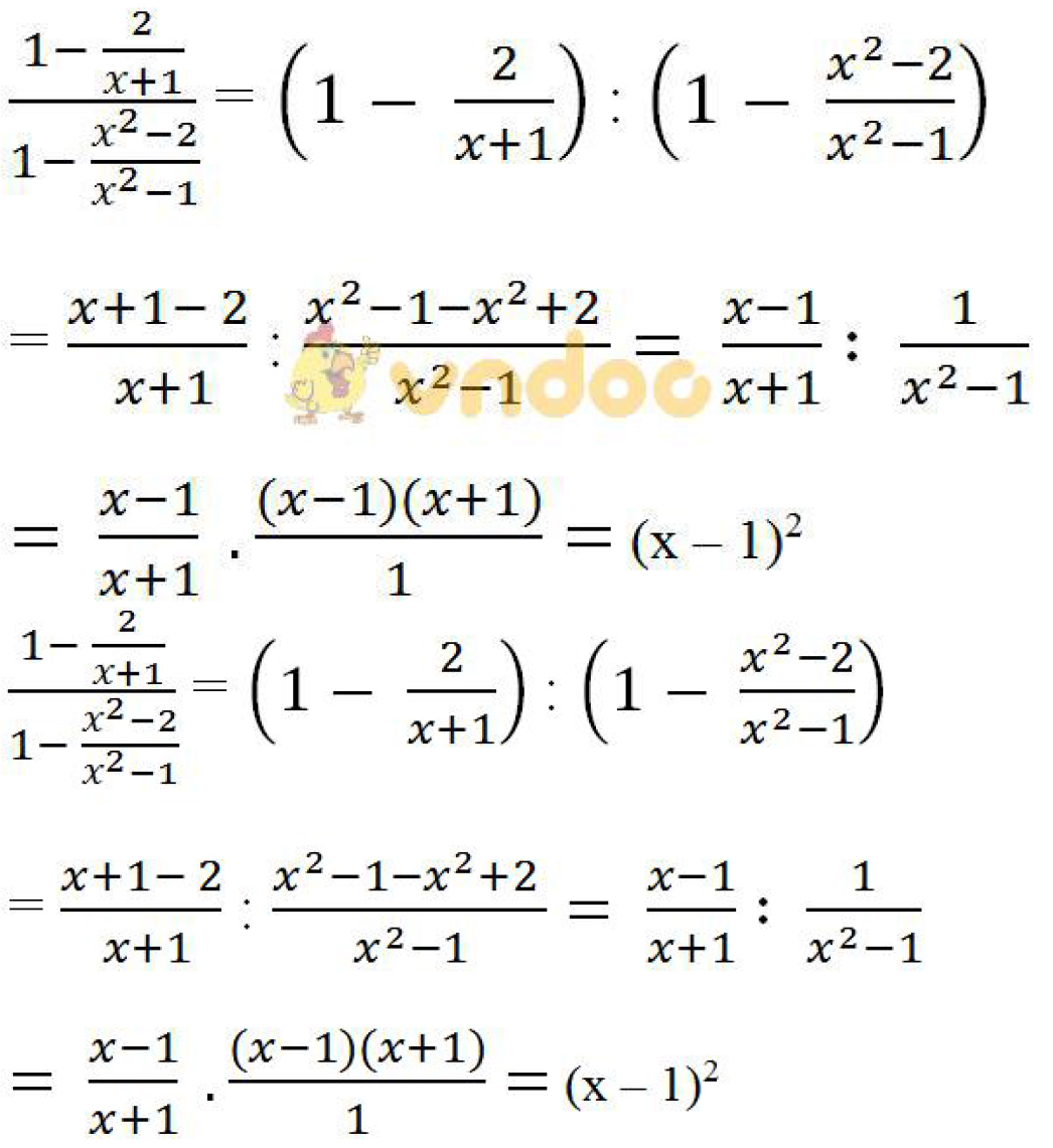 Giải bài tập SGK Toán lớp 8 bài 9: Biến đổi các biểu thức hữu tỉ. Giá trị của phân thức