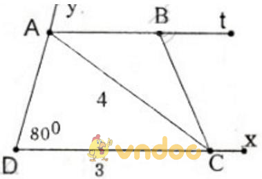 Giải bài tập SGK Toán lớp 8 bài 5: Dựng hình bằng thước và com-pa. Dựng hình thang