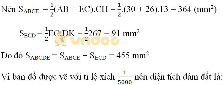 Giải bài tập SGK toán 8 bài 6: Diện tích đa giác